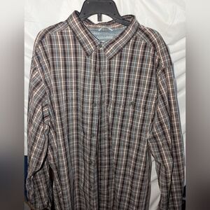 Columbia Men's Large ‎ Omni-Wick Plaid Button Down Dress Shirt
